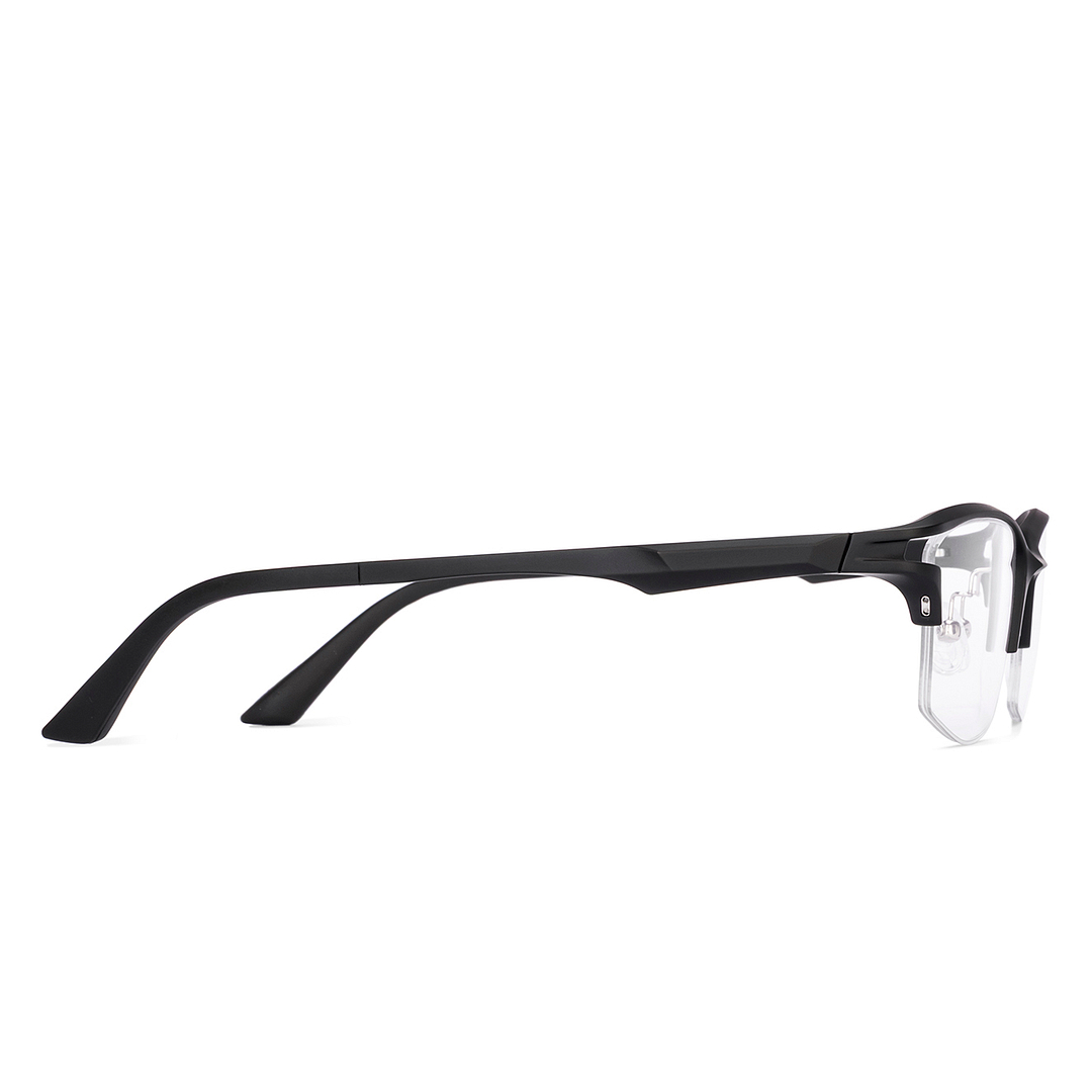 Lenskart Air Black Half Rim Rectangle left side