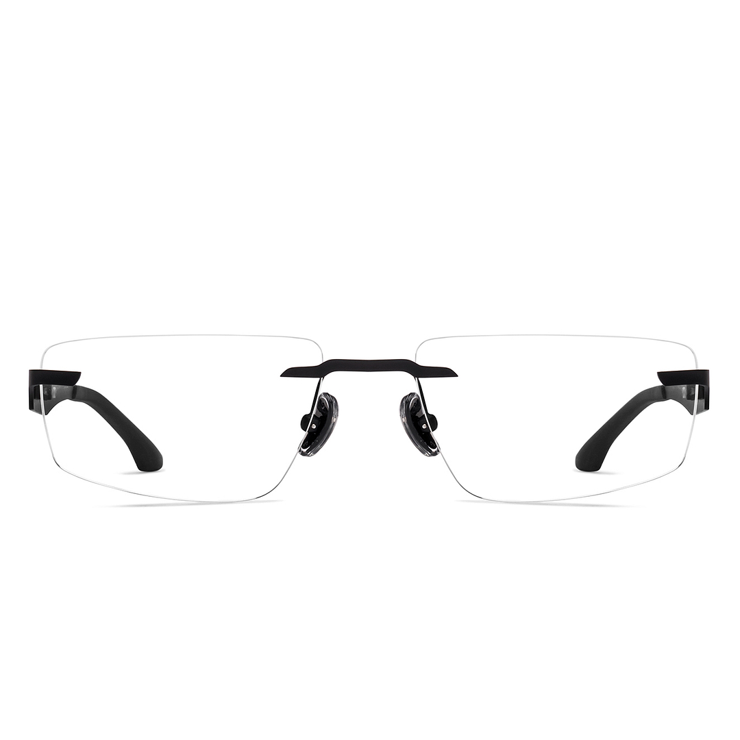 Lenskart Black Rimless Rectangle right side