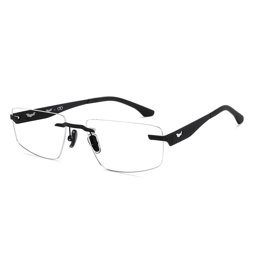 Lenskart Black Rimless Rectangle left side