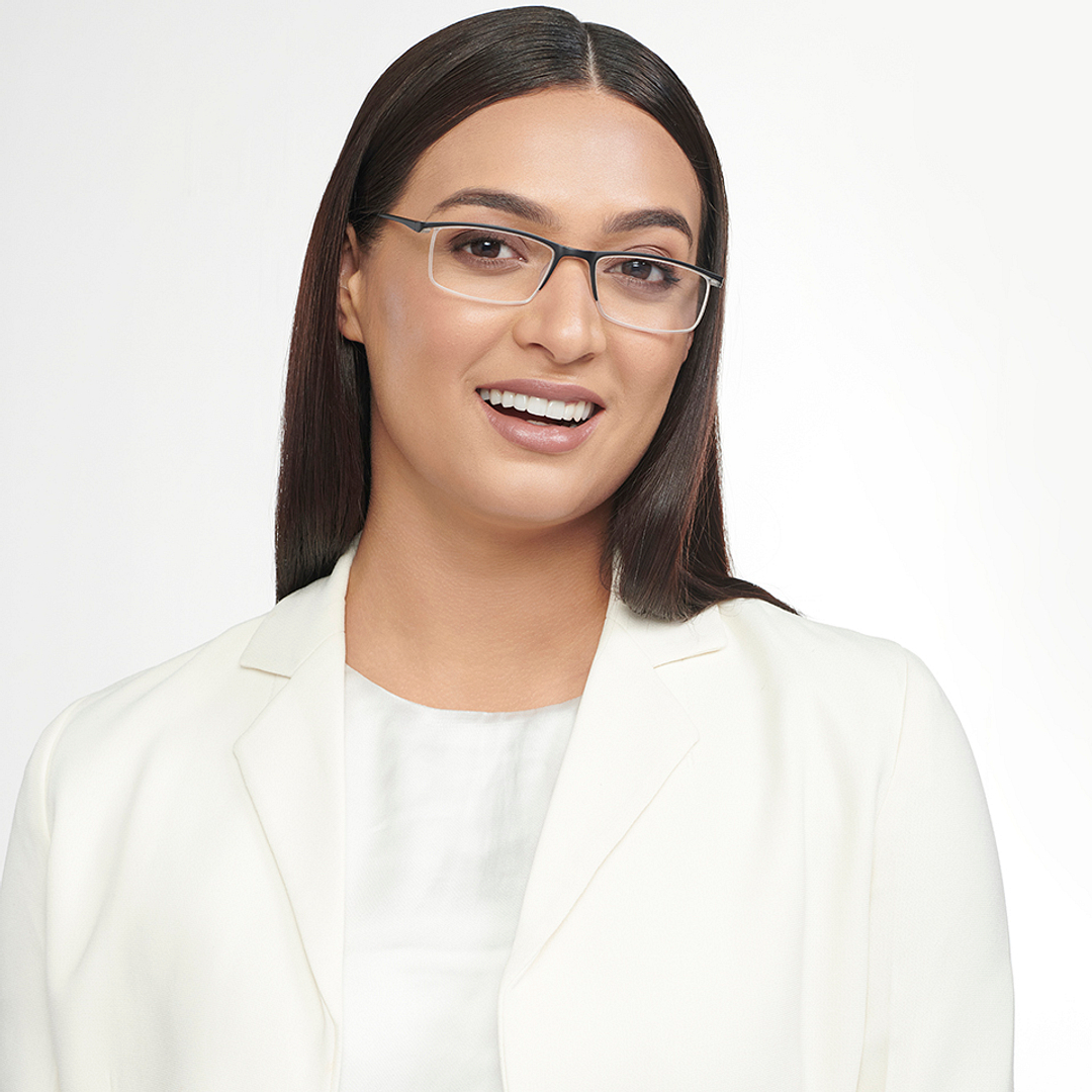 Lenskart READERS Black Black Half Rim Rectangle Lenskart READERS LR E13699 Only for 2 5 Prefitted Powers left side