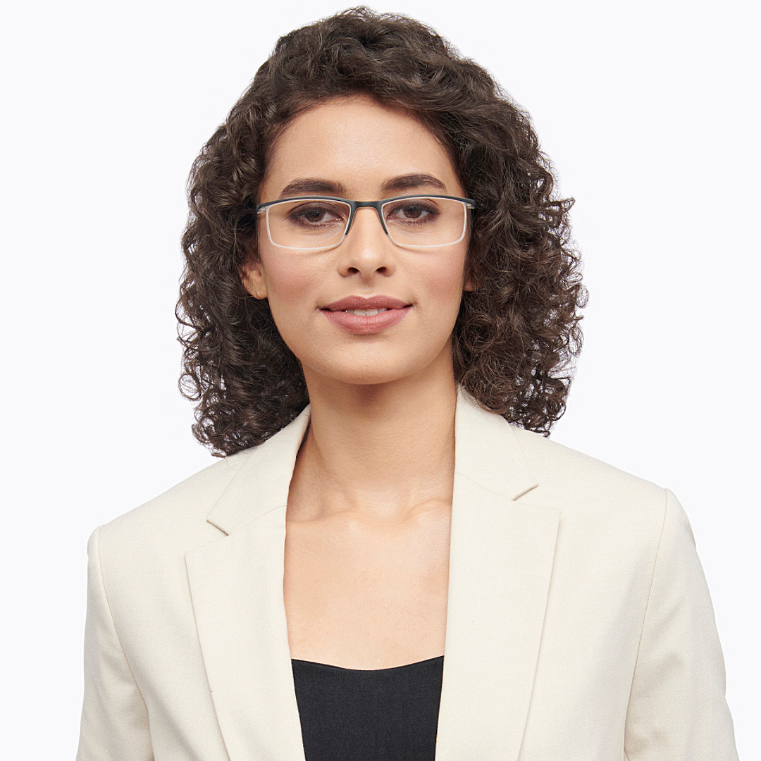 Lenskart READERS Black Black Half Rim Rectangle Lenskart READERS LR E13699 Only for 1 25 Prefitted Powers left side