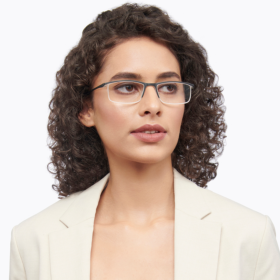 Lenskart READERS Black Black Half Rim Rectangle Lenskart READERS LR E13699 Only for 1 25 Prefitted Powers right side