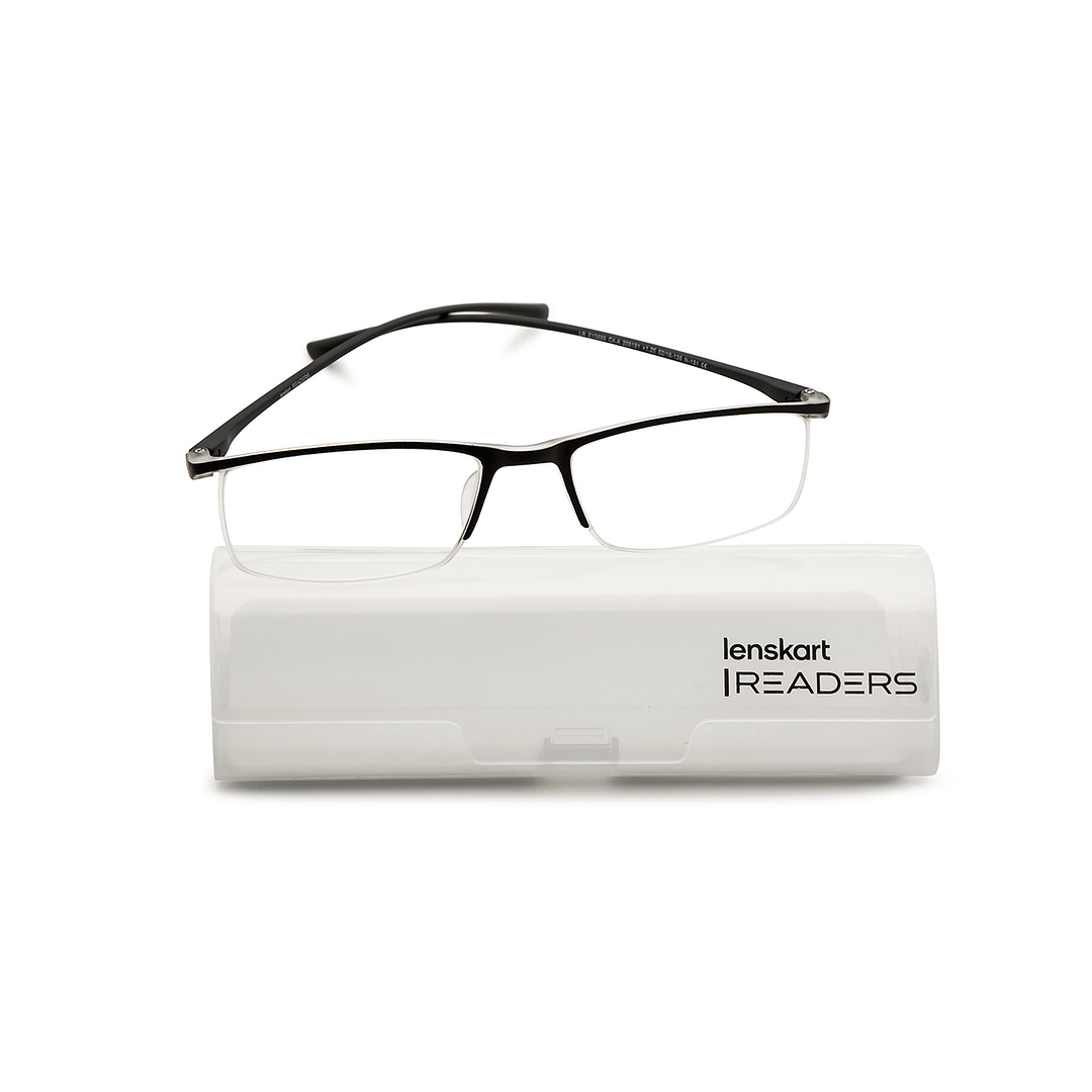 Lenskart READERS Black Black Half Rim Rectangle Lenskart READERS LR E13699 Only for 1 25 Prefitted Powers right side