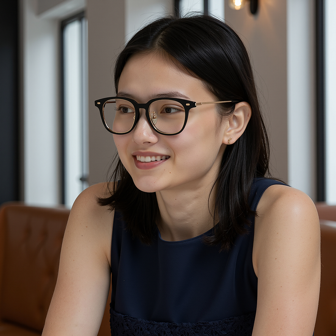 Lenskart Black Full Rim Square left side