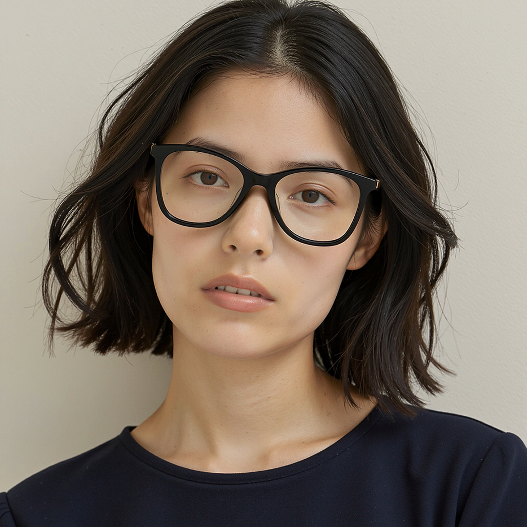 Lenskart Black Full Rim Cat Eye left side