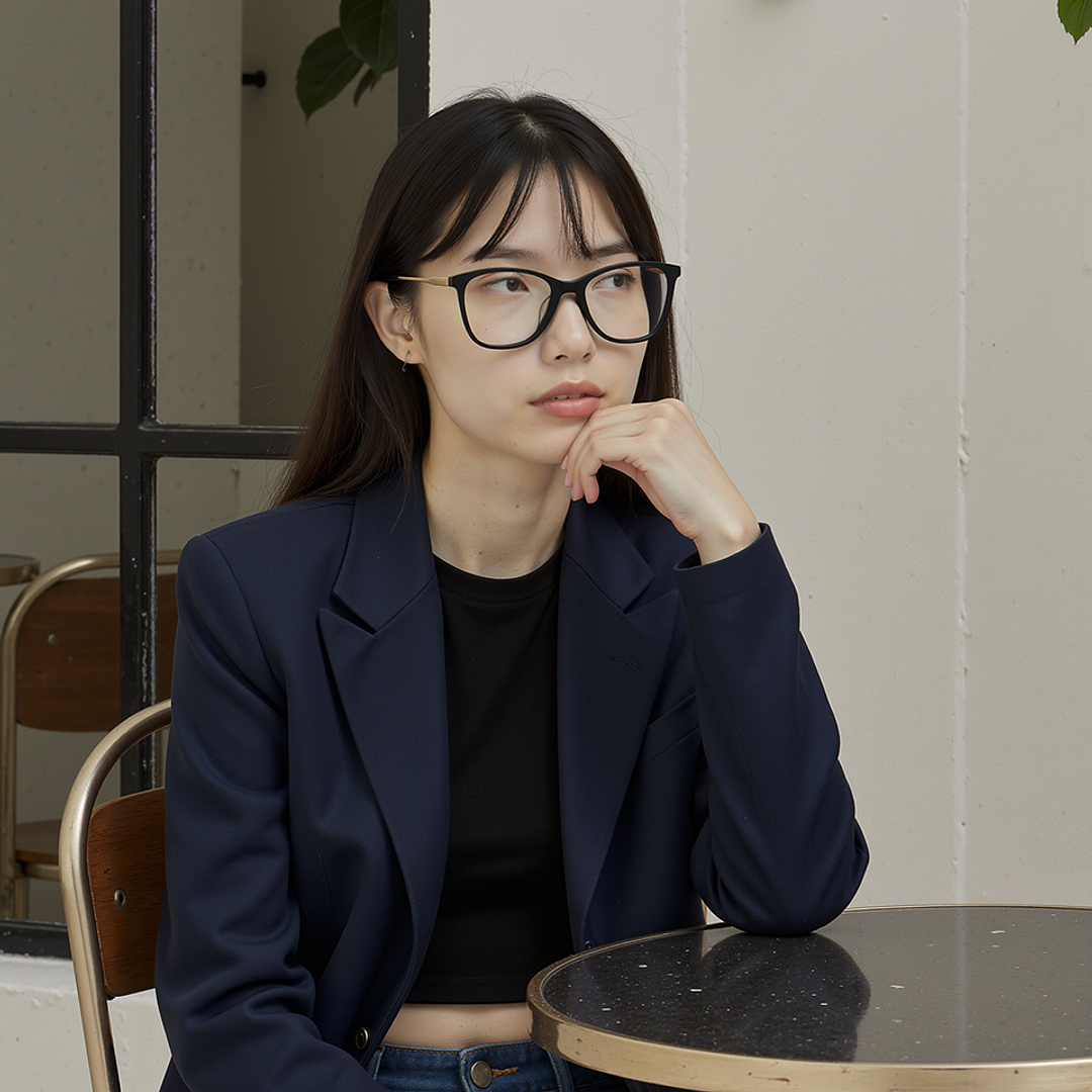 Lenskart Black Full Rim Cat Eye left side