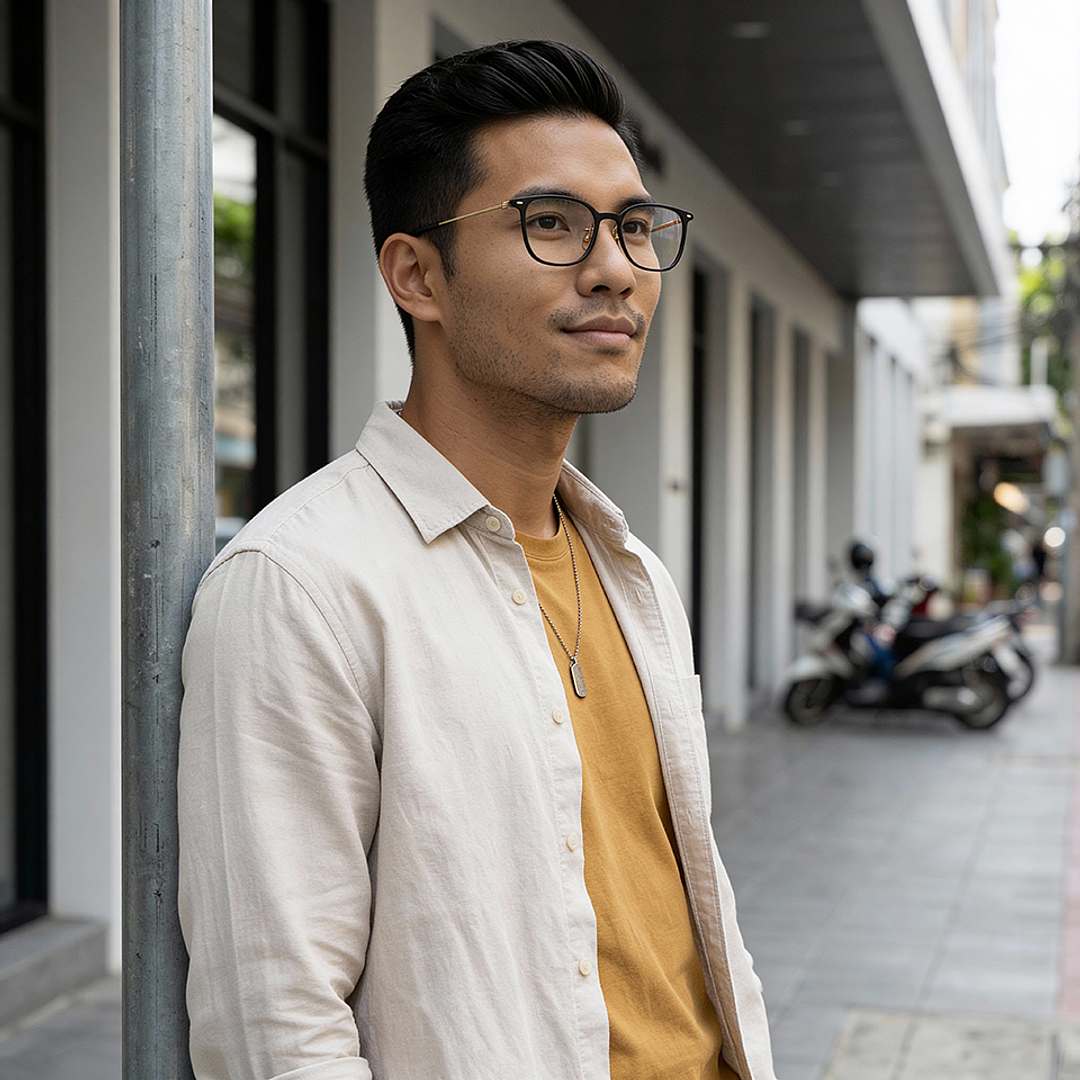 Lenskart Black Full Rim Square left side