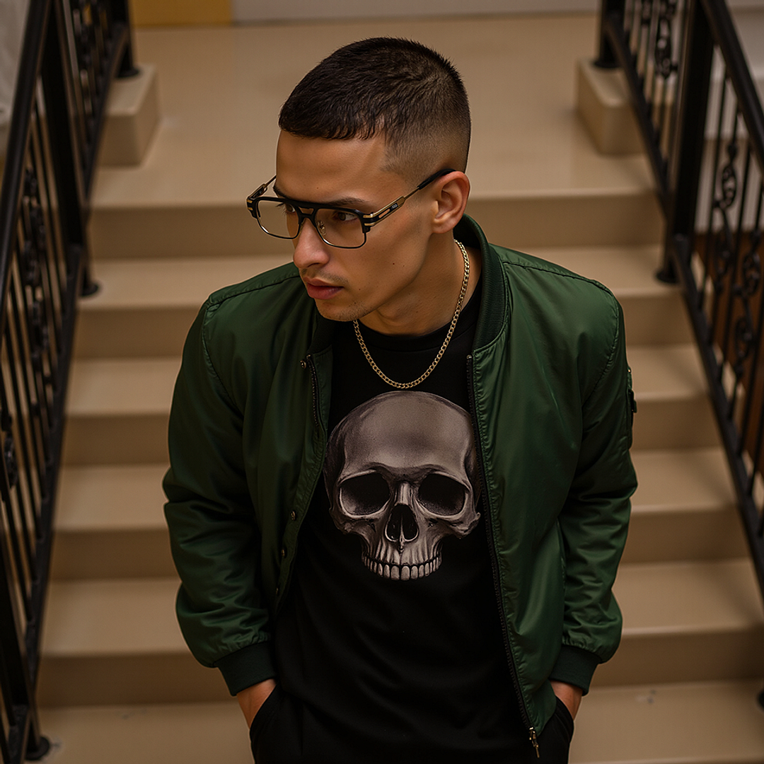 Lenskart STUDIO Black Gunmetal Full Rim Geometric right side