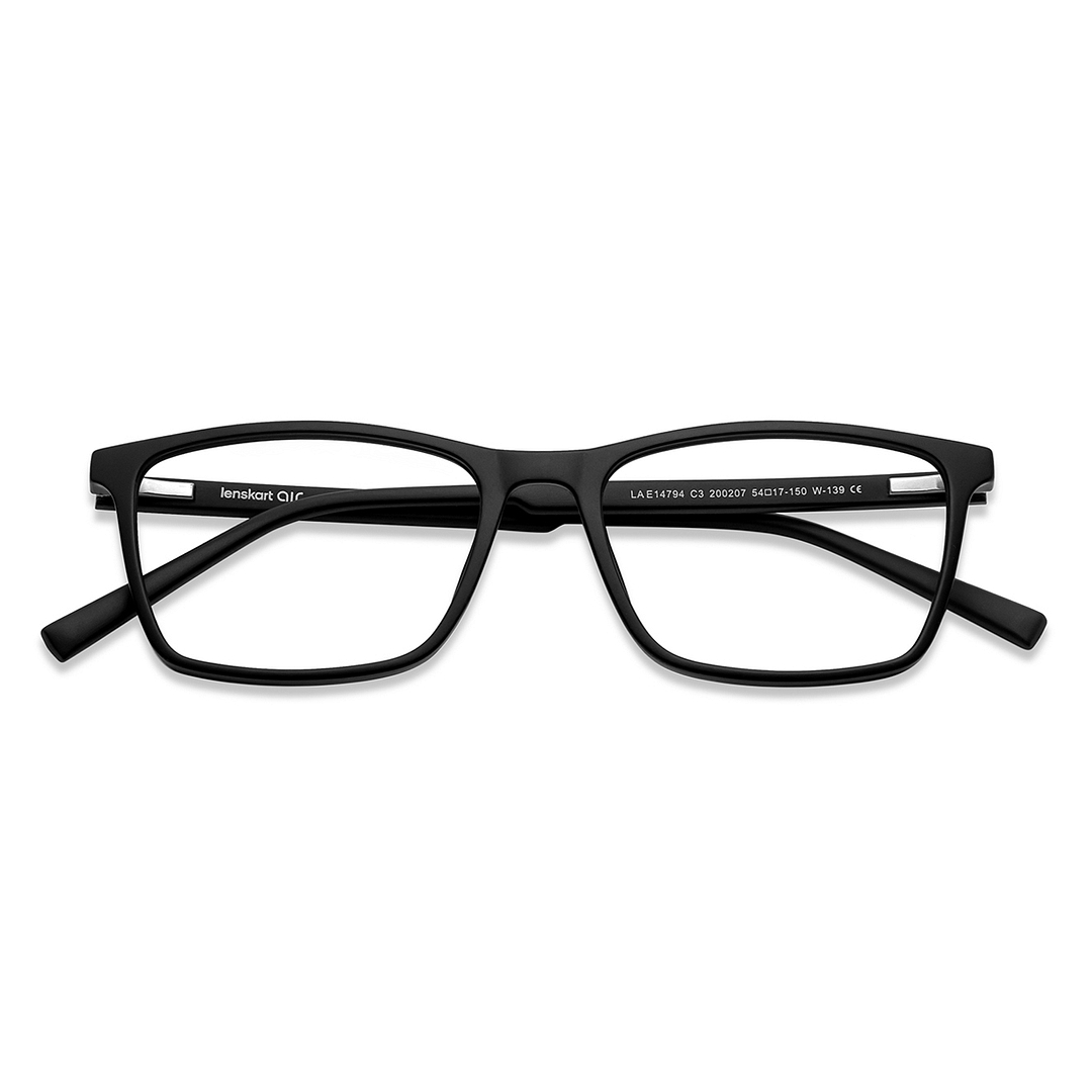 Lenskart Air Online Black Full Rim Rectangle left side