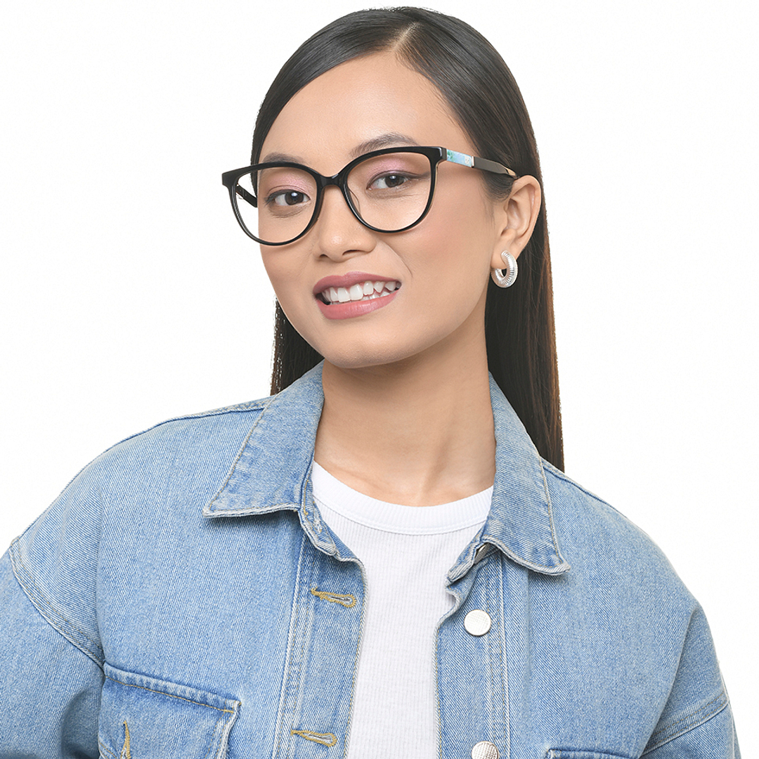 Lenskart Black Full Rim Cat Eye left side