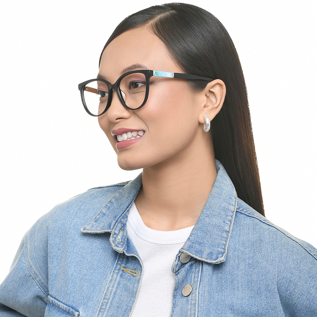 Lenskart Black Full Rim Cat Eye right side