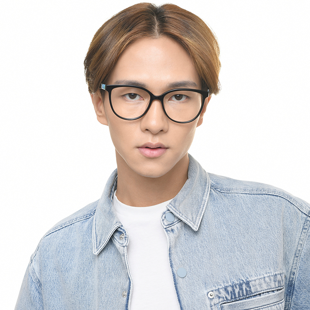 Lenskart Black Full Rim Cat Eye left side