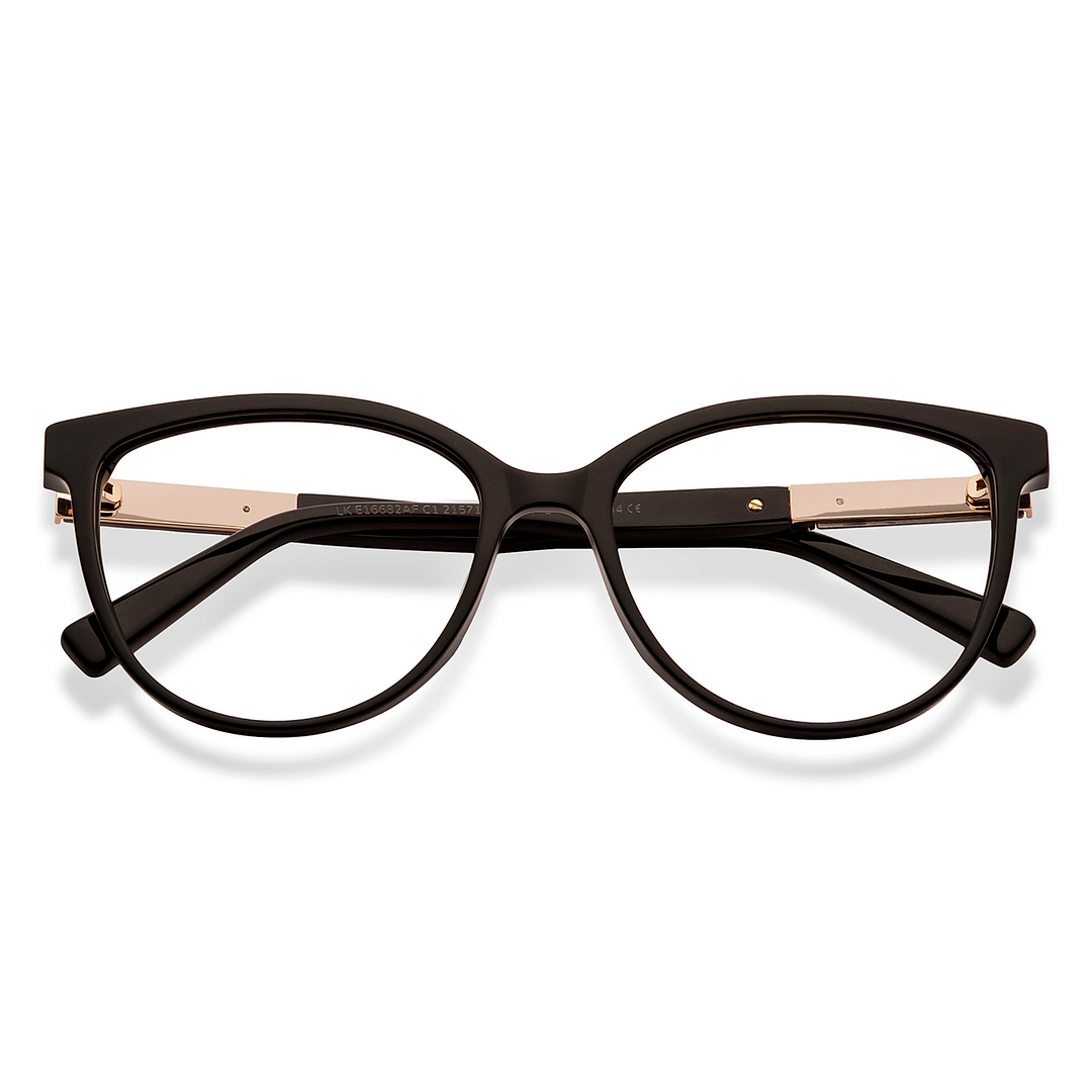 Lenskart Black Full Rim Cat Eye left side