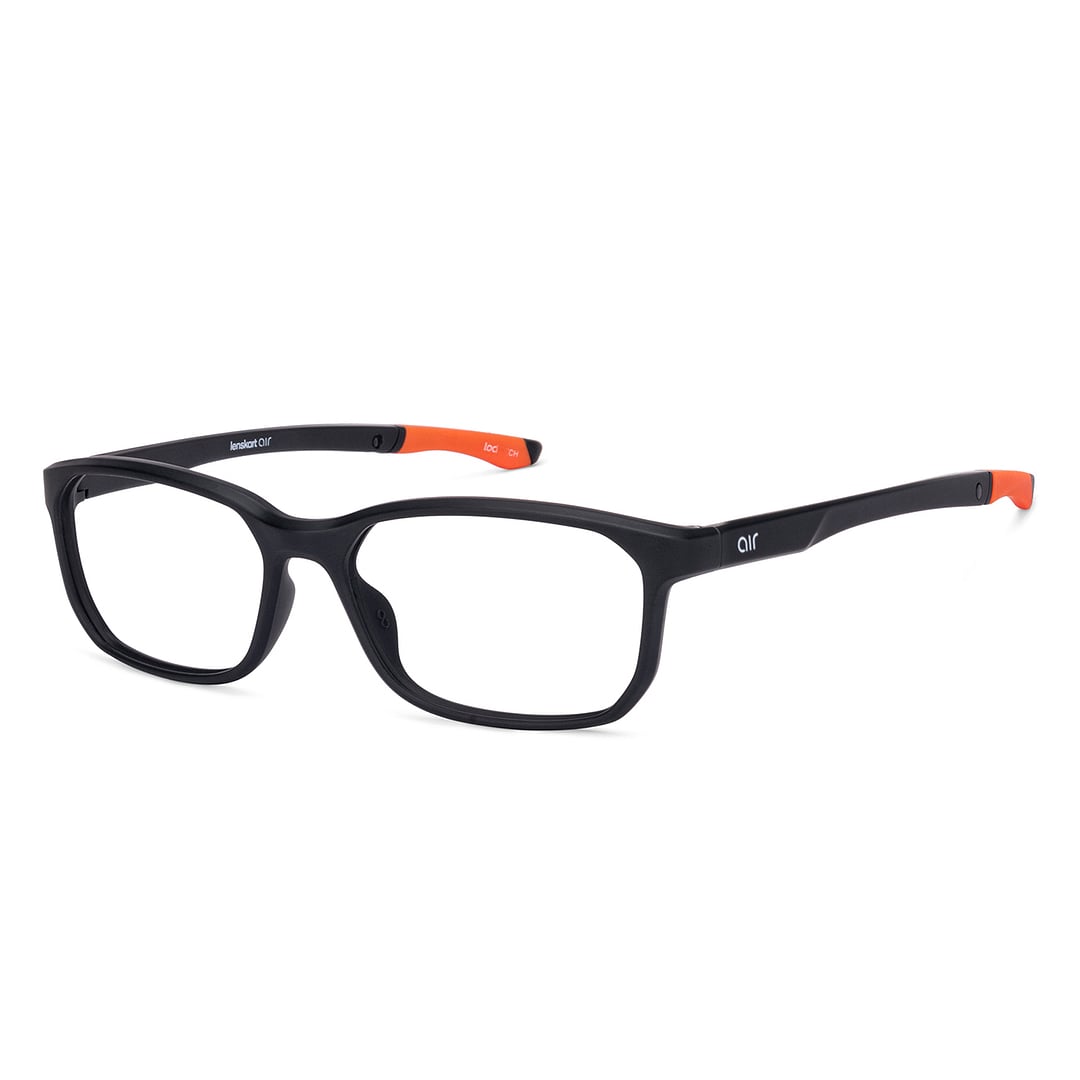Lenskart Air Online Black Full Rim Rectangle left side