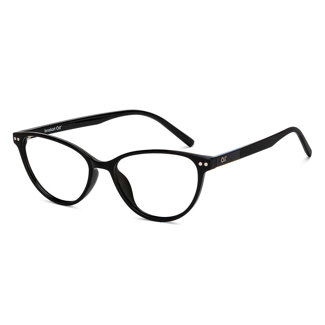 Lenskart Air Online Black Full Rim Cat Eye left side