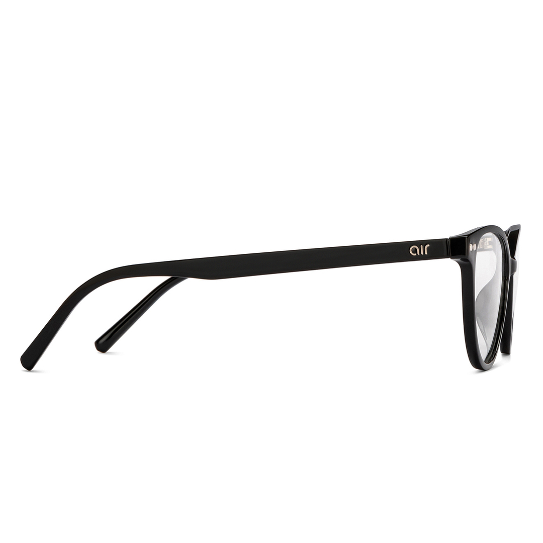 Lenskart Air Online Black Full Rim Cat Eye left side