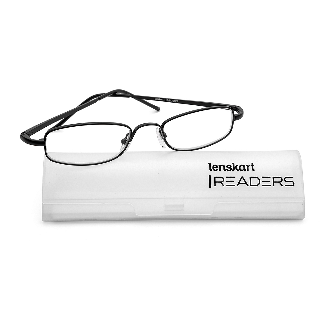 Lenskart READERS Black Full Rim Oval Lenskart READERS LR 6967 Only for 2 Prefitted Powers left side