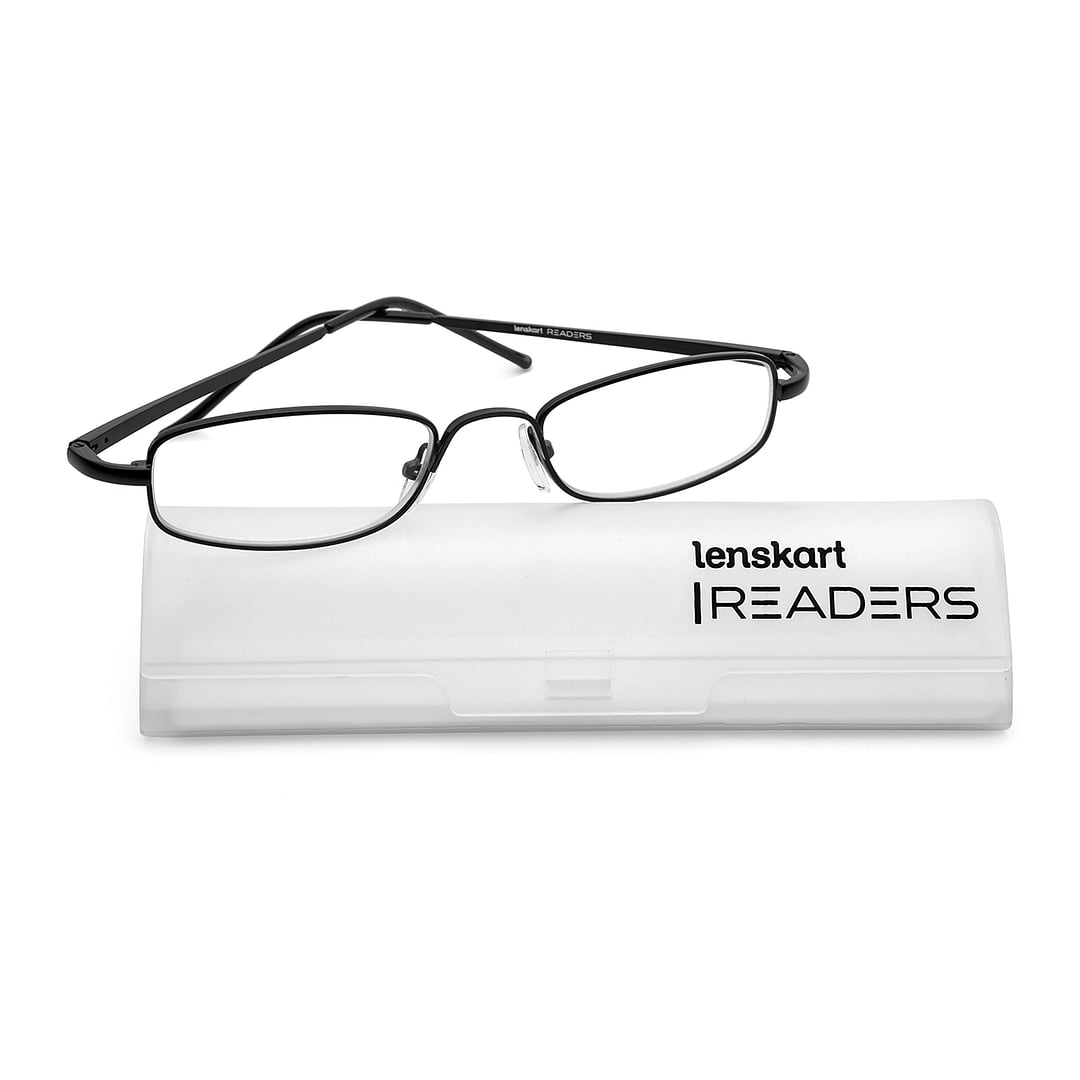 Lenskart READERS Black Full Rim Oval Lenskart READERS LR 6967 Only for 2 5 Prefitted Powers left side