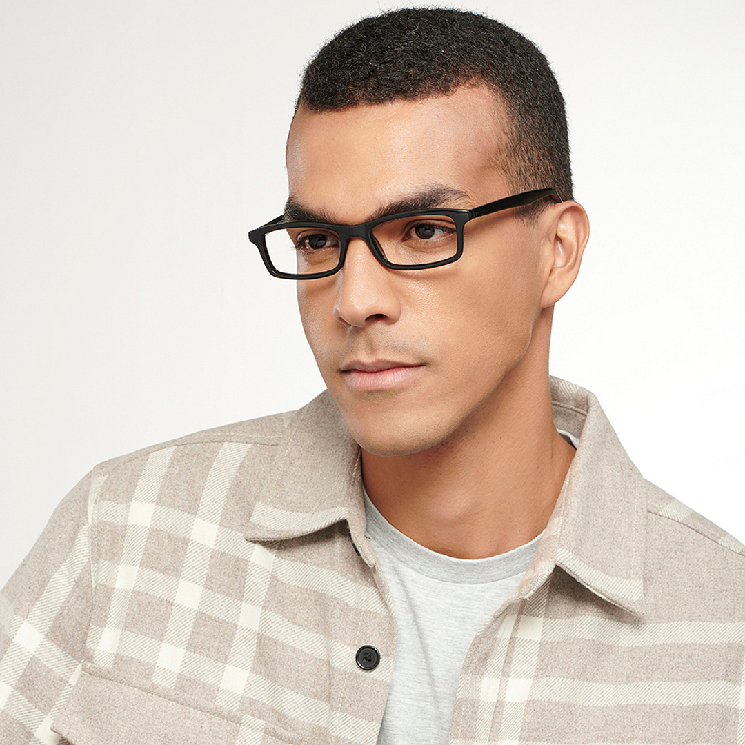 Lenskart READERS Black Black Full Rim Rectangle Lenskart READERS LR E11058 Only for 1 Prefitted Powers left side