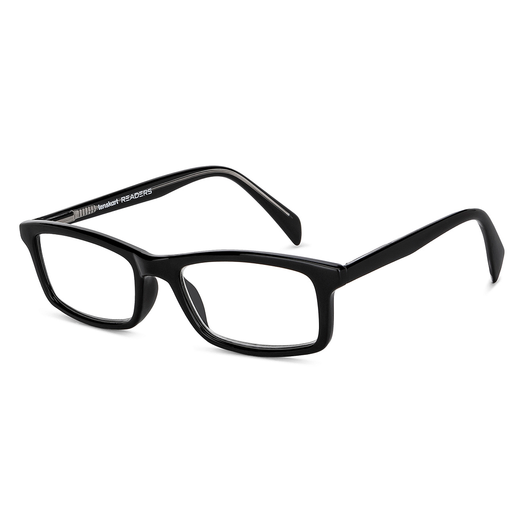 Lenskart READERS Black Black Full Rim Rectangle Lenskart READERS LR E11058 Only for 1 Prefitted Powers right side