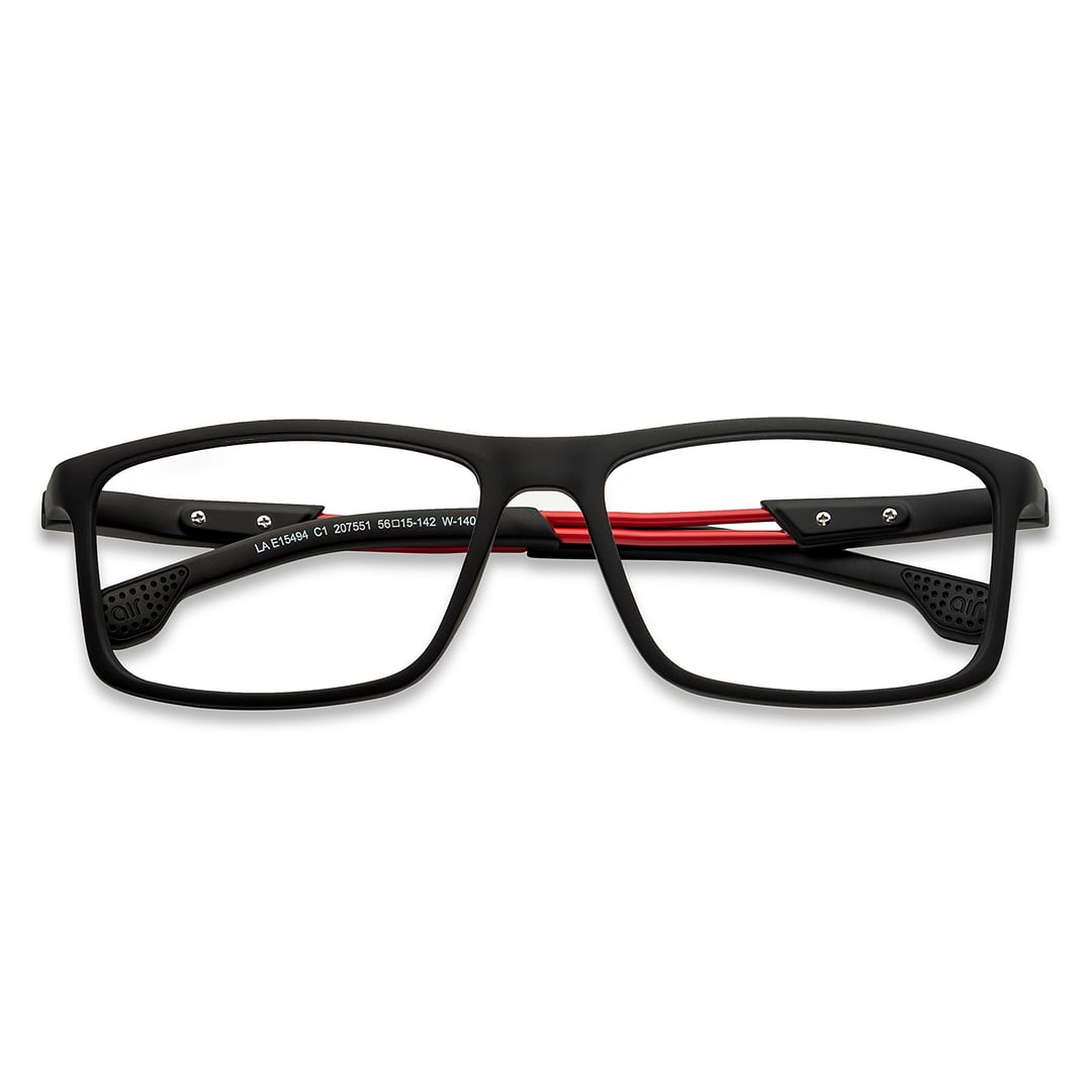 Lenskart Air Black Full Rim Rectangle left side