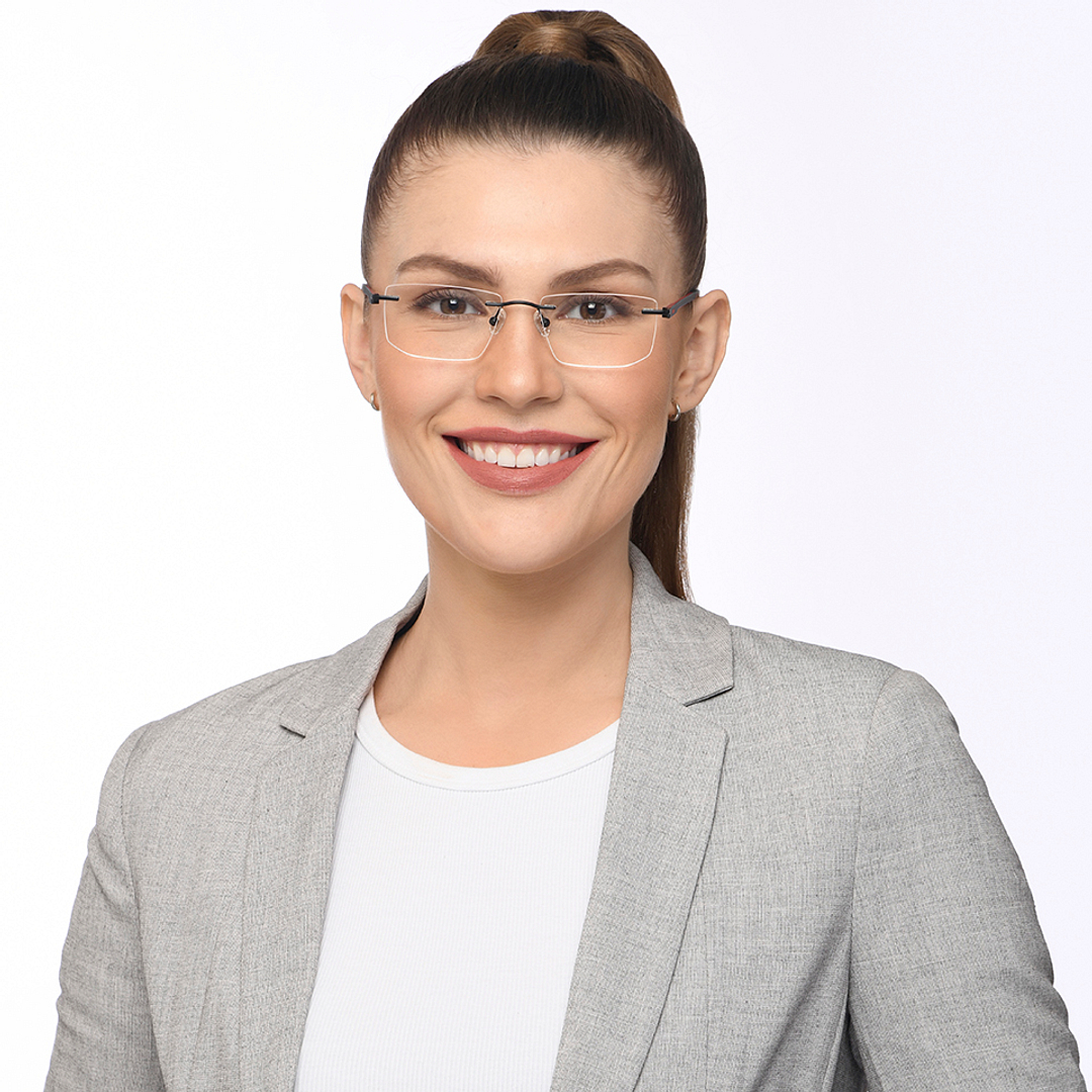 Lenskart Air Online Black Rimless Rectangle right side