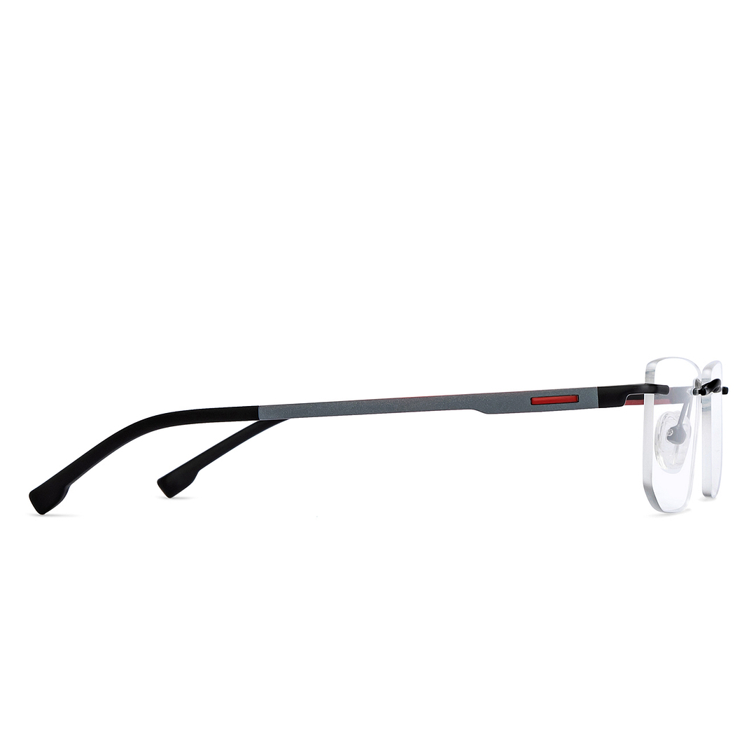 Lenskart Air Online Black Rimless Rectangle left side
