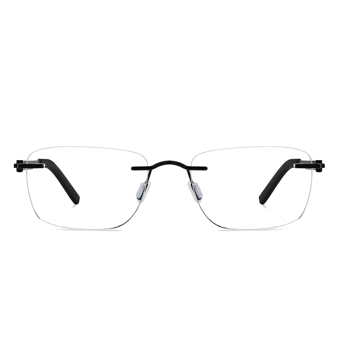 Lenskart Air Online Black Rimless Rectangle left side