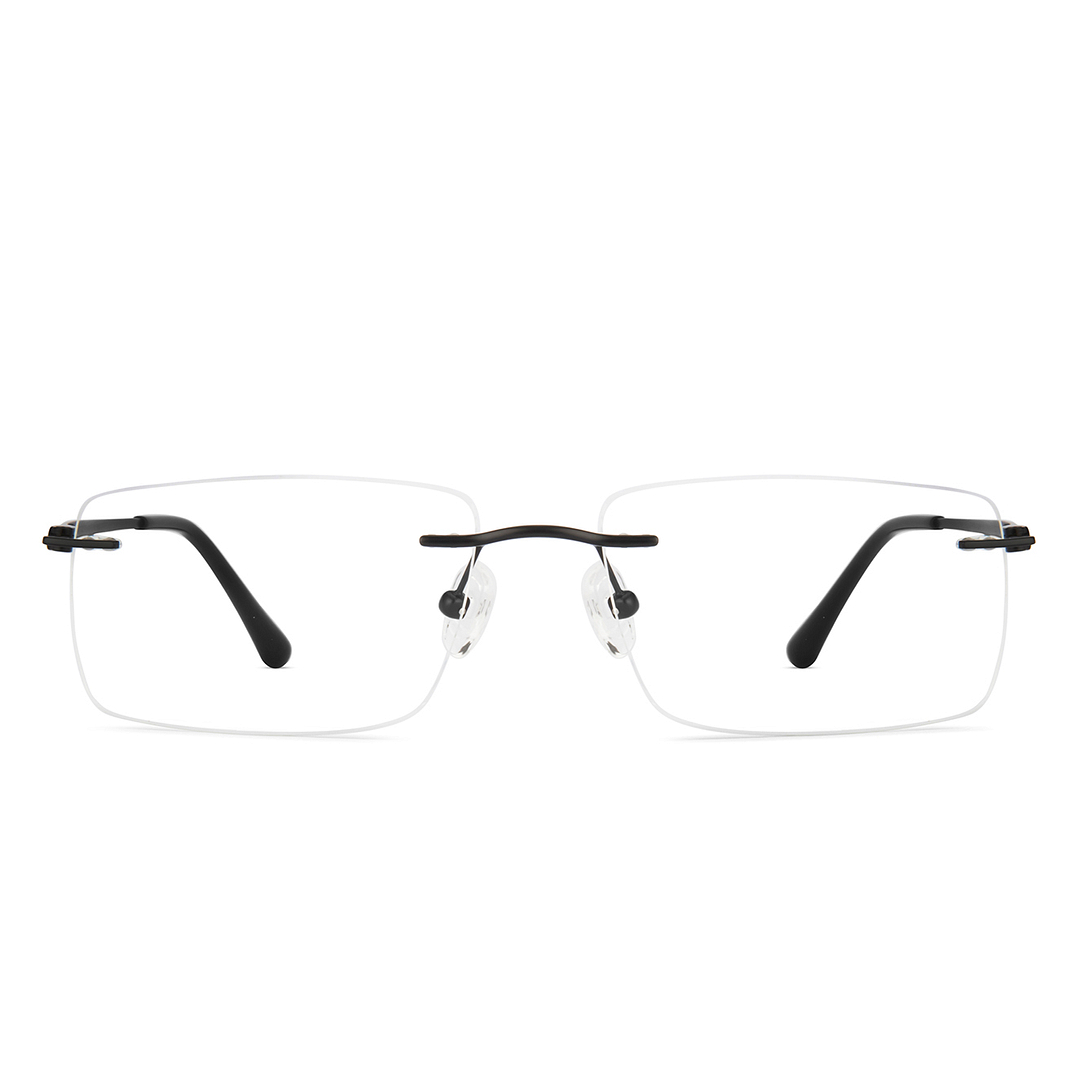 Lenskart Black Rimless Rectangle right side