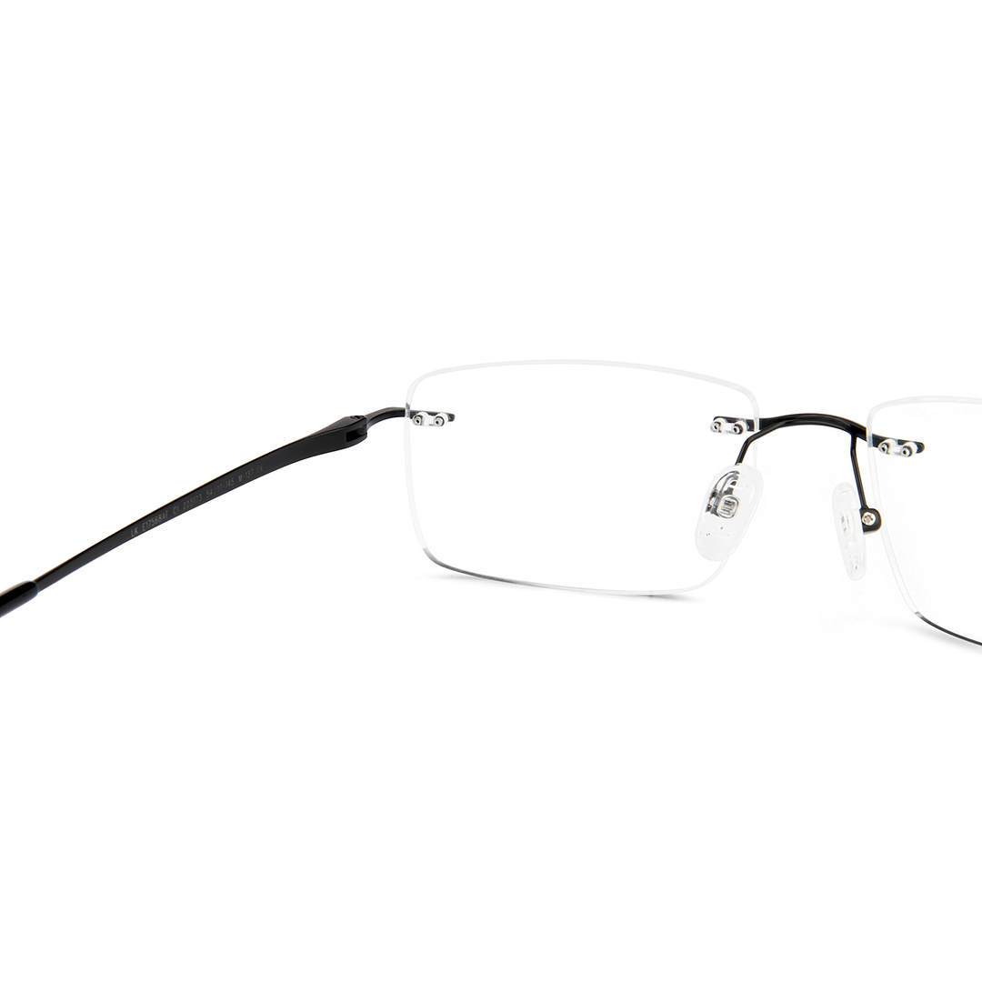 Lenskart Black Rimless Rectangle right side