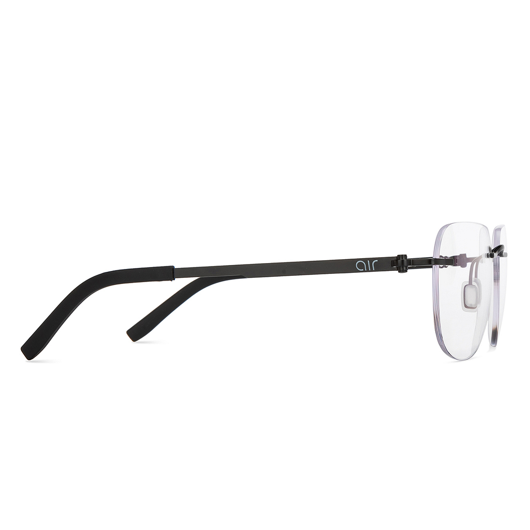 Lenskart Air Online Black Rimless Square left side