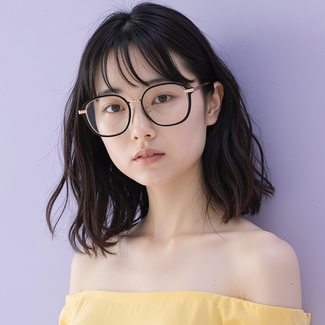 Lenskart Black Full Rim Geometric right side