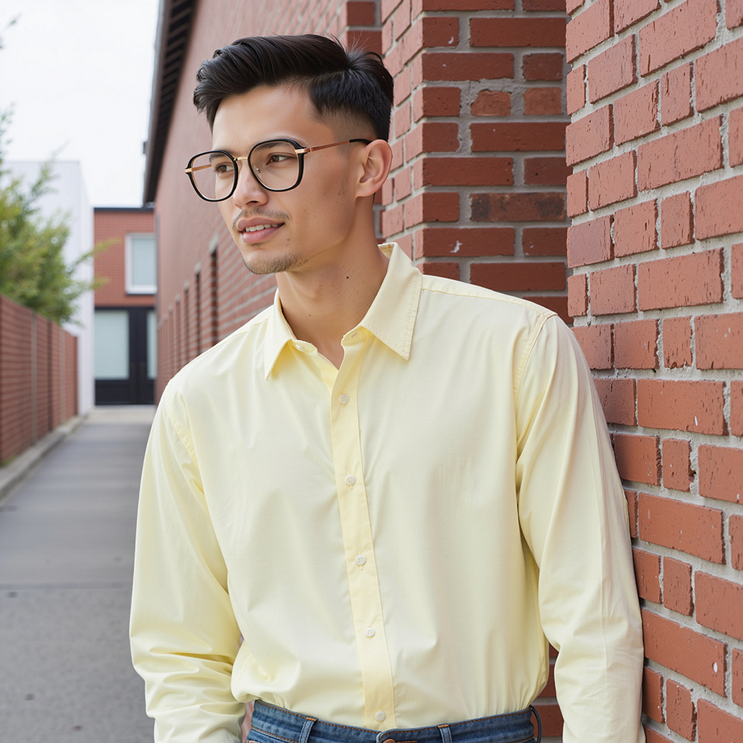 Lenskart Black Full Rim Geometric left side