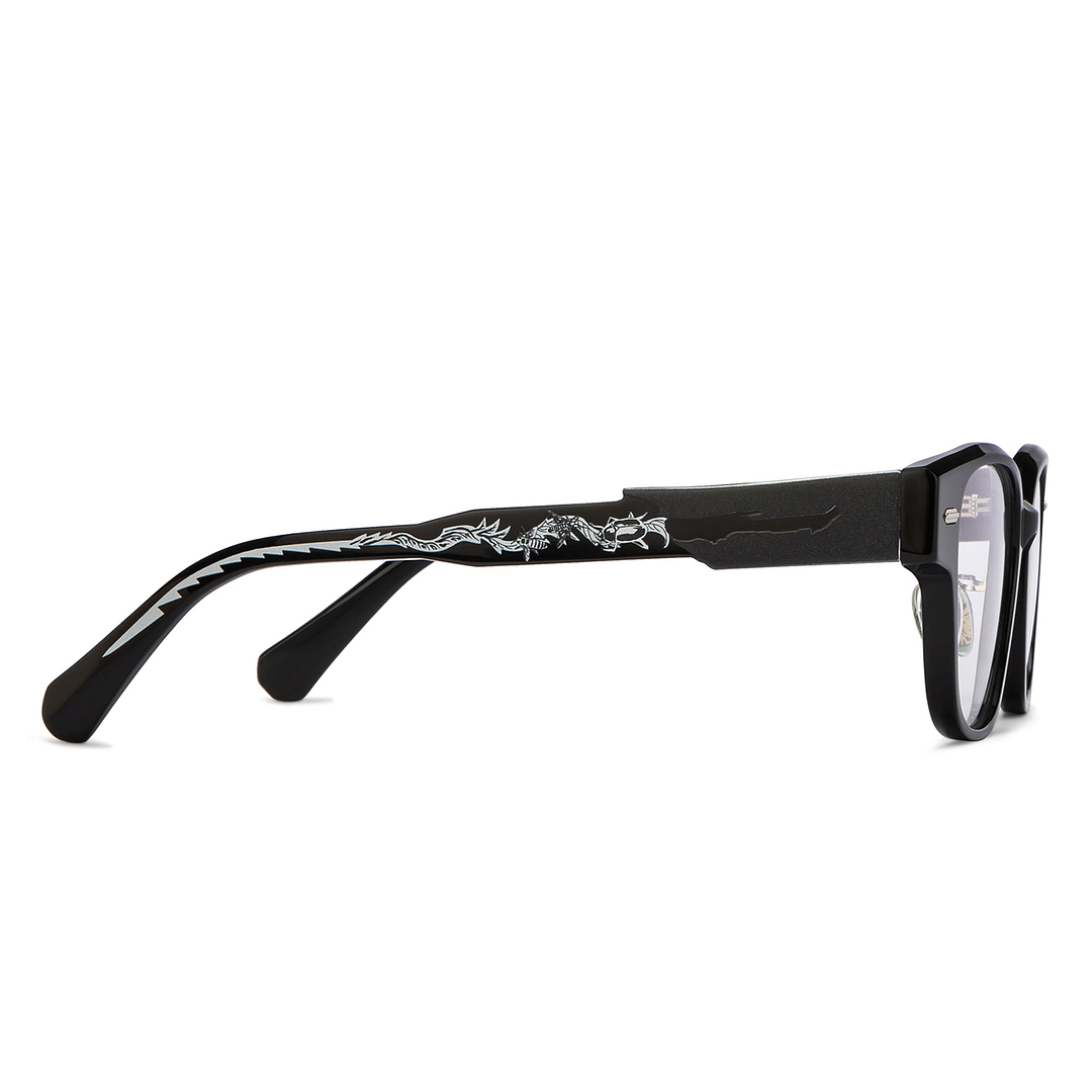 Lenskart Dark Gunmetal Full Rim Square left side