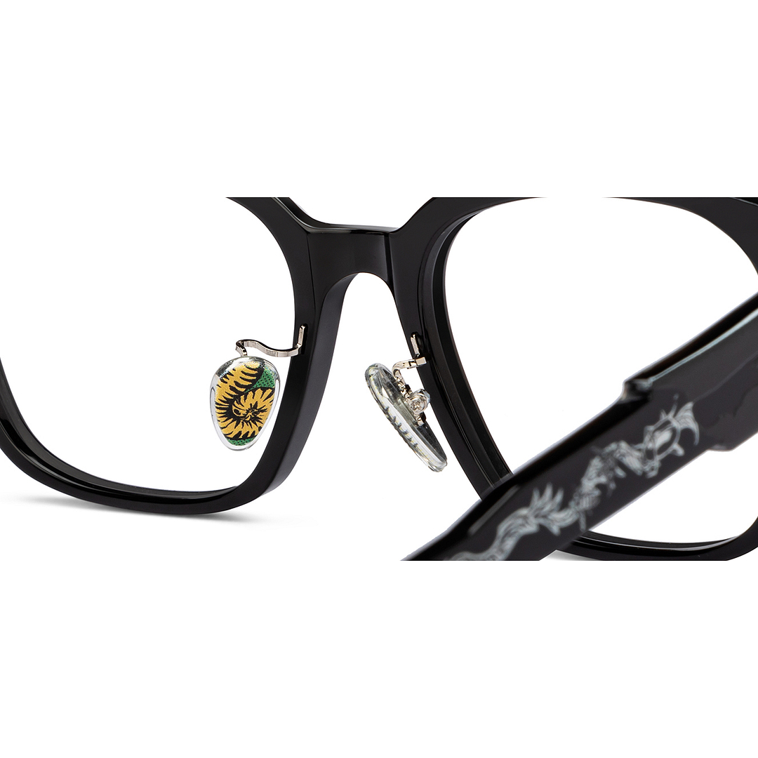 Lenskart Dark Gunmetal Full Rim Square right side