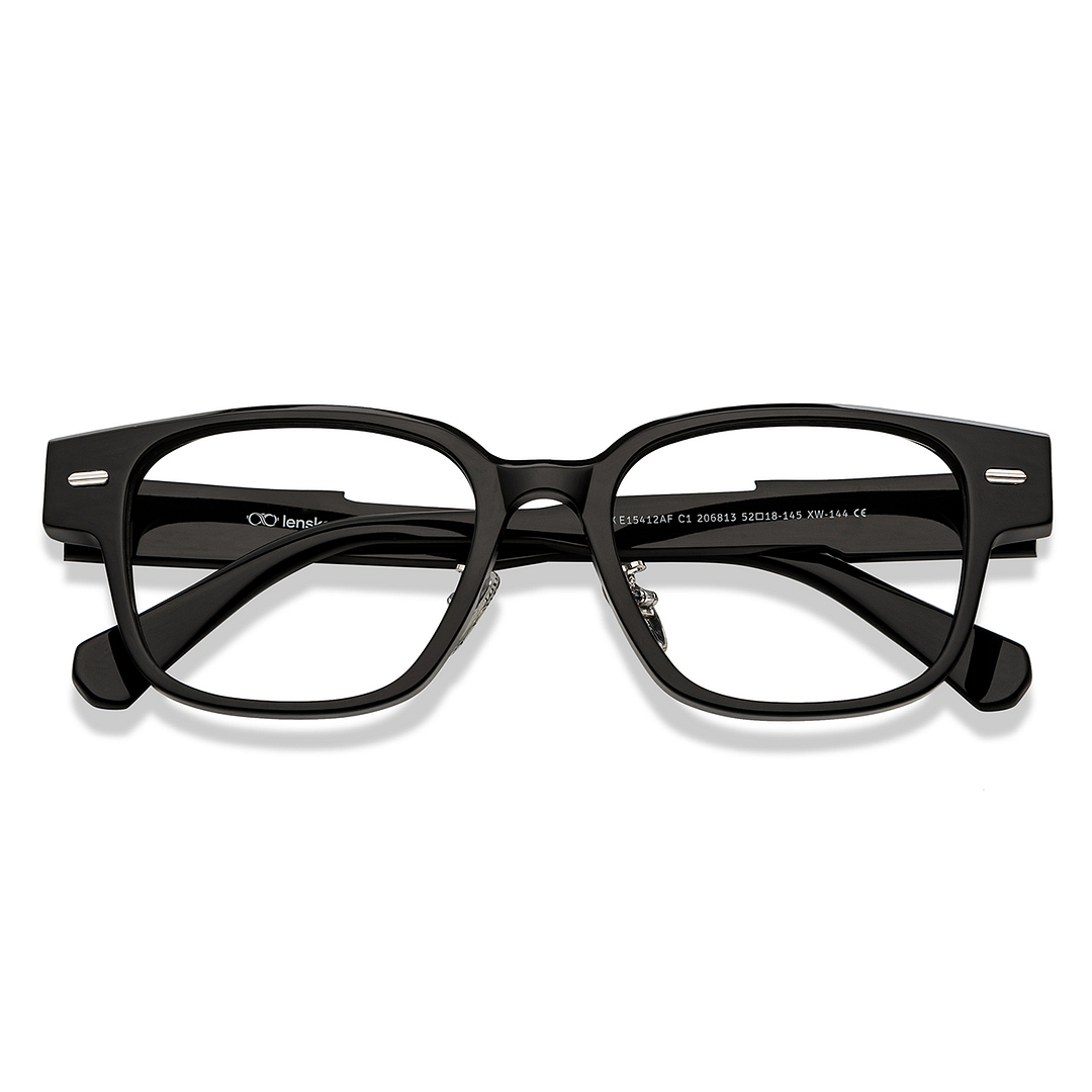 Lenskart Dark Gunmetal Full Rim Square left side