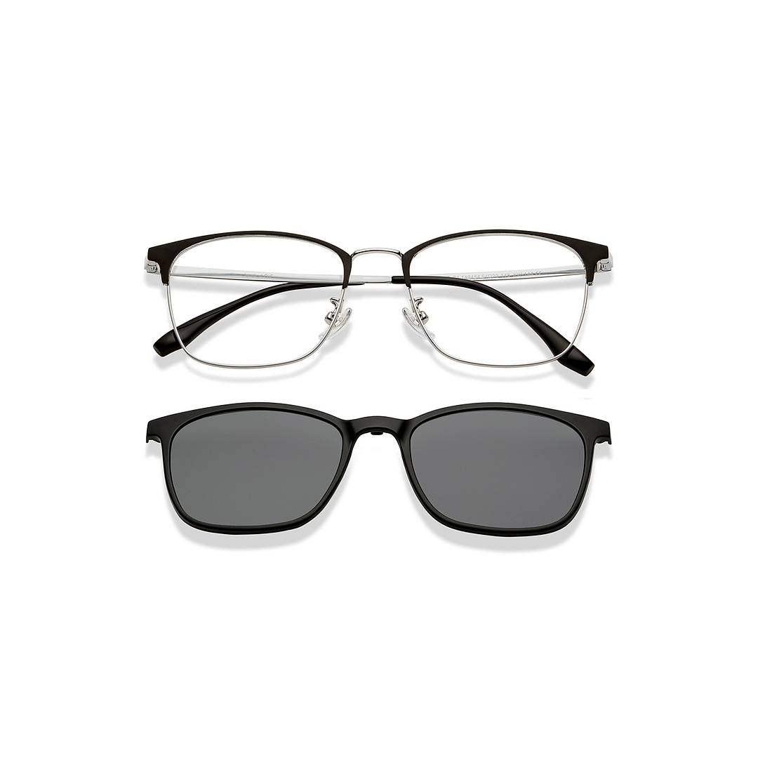 Lenskart Air Online Dark Gunmetal Full Rim Square right side