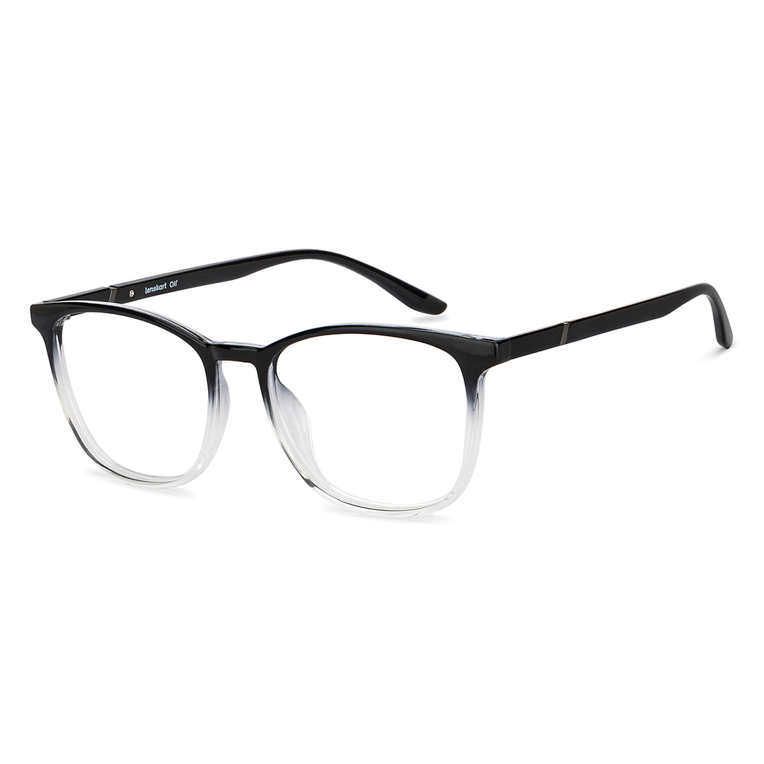 Lenskart Air Online Black Transparent Full Rim Square right side