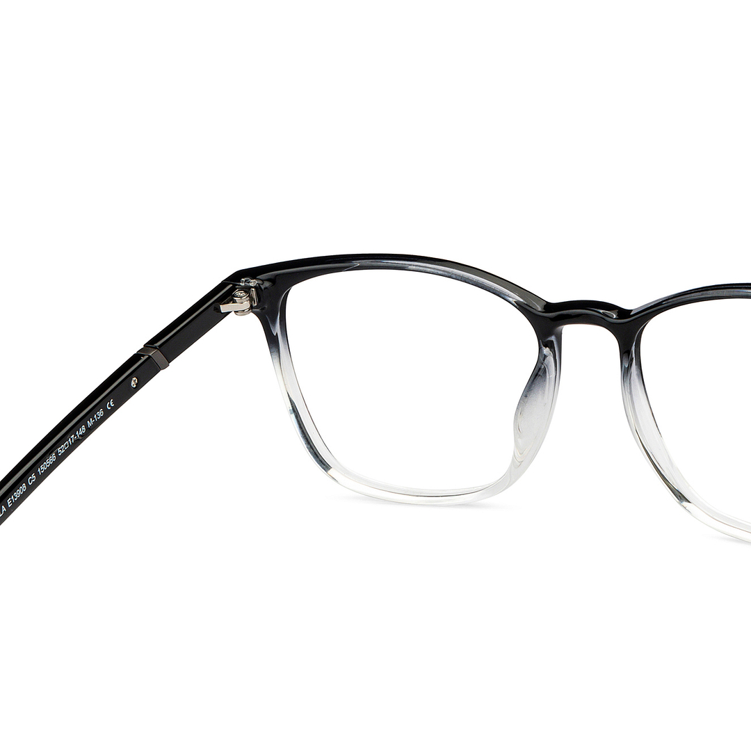 Lenskart Air Online Black Transparent Full Rim Square right side