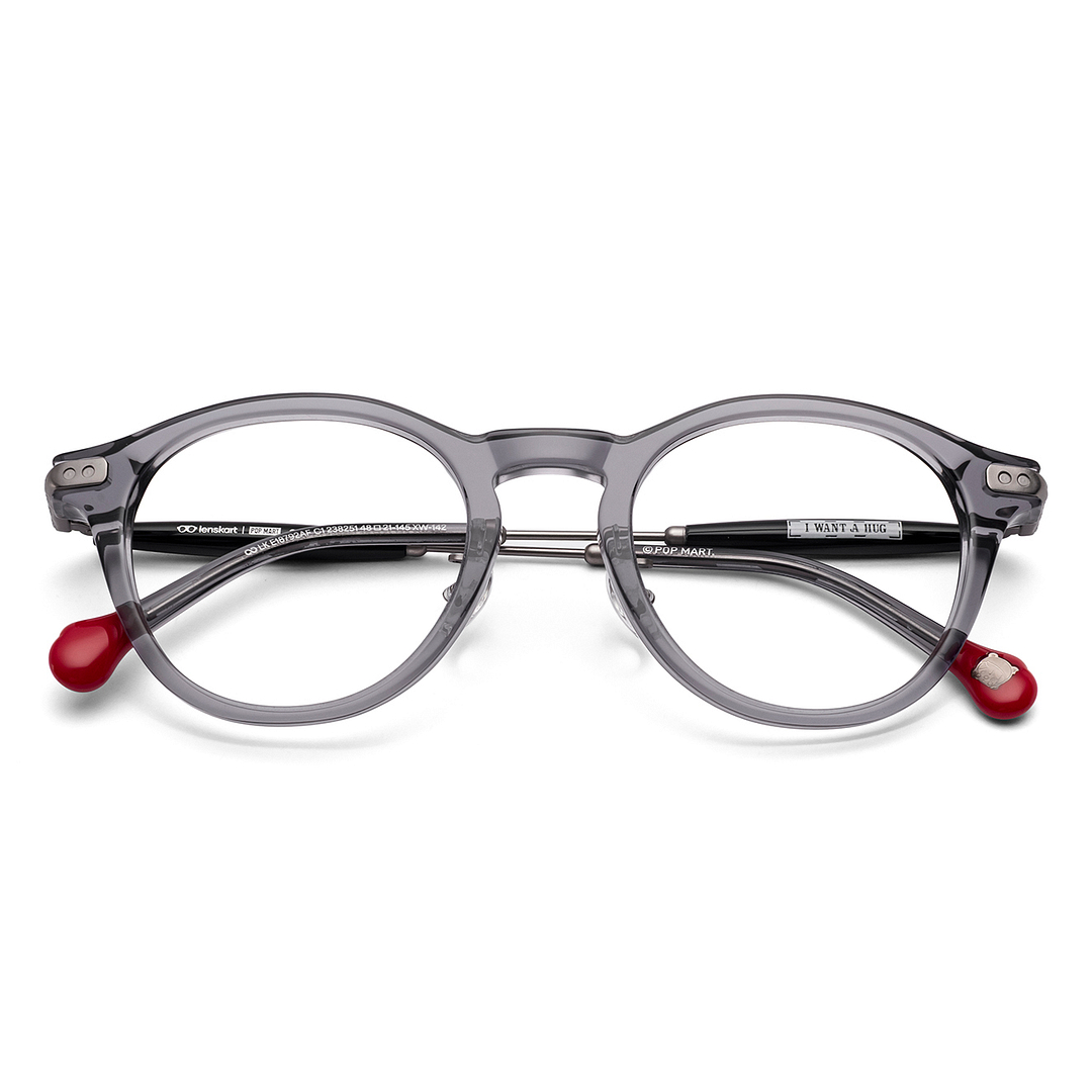 Lenskart Black Transparent Full Rim Round right side