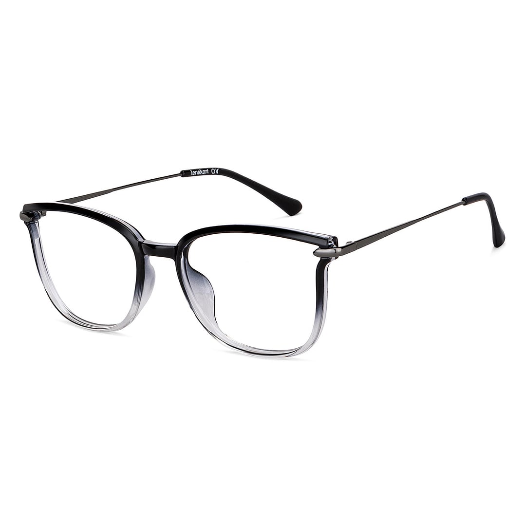 Lenskart Air Black Transparent Full Rim Cat Eye left side