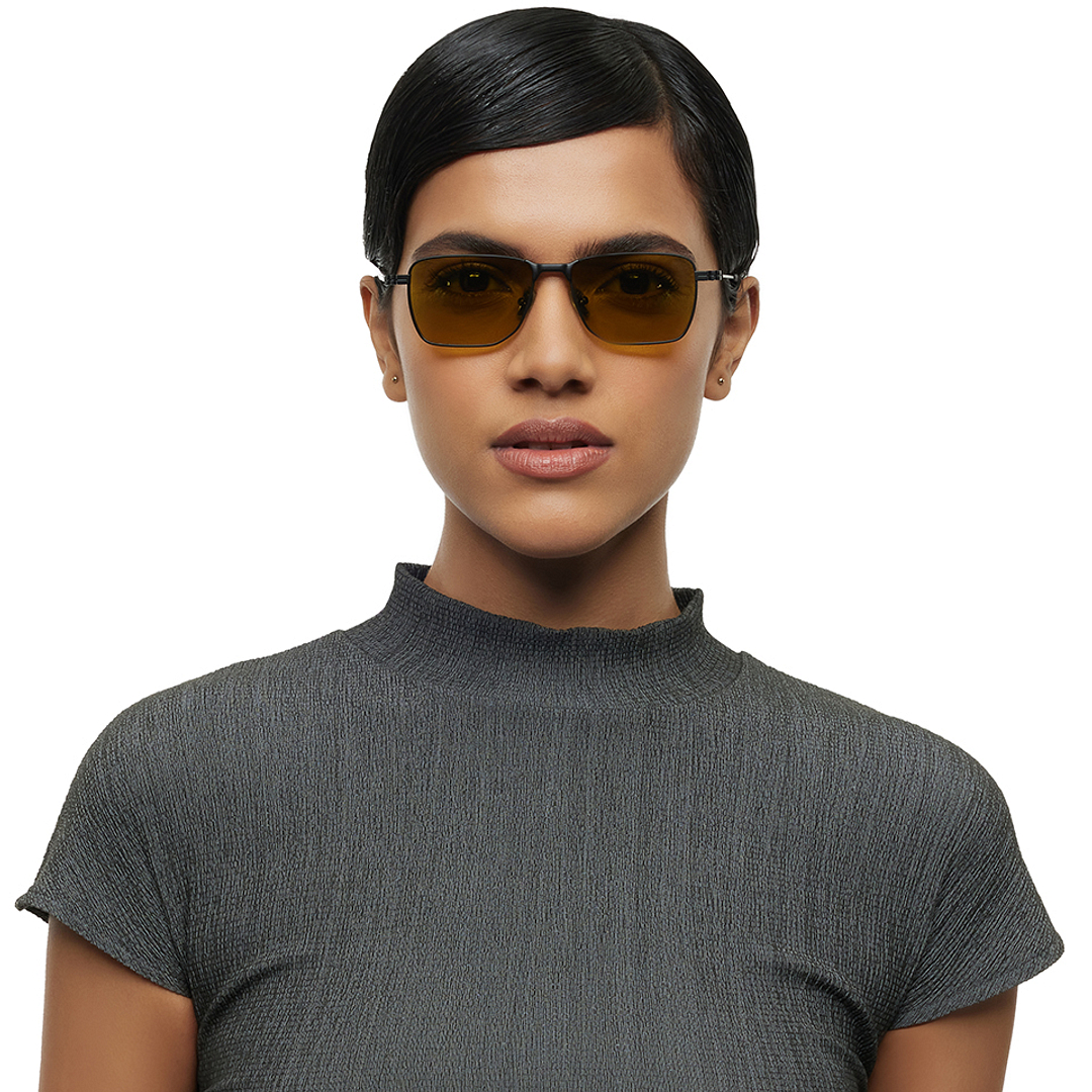 Lenskart STUDIO Black Full Rim Geometric left side