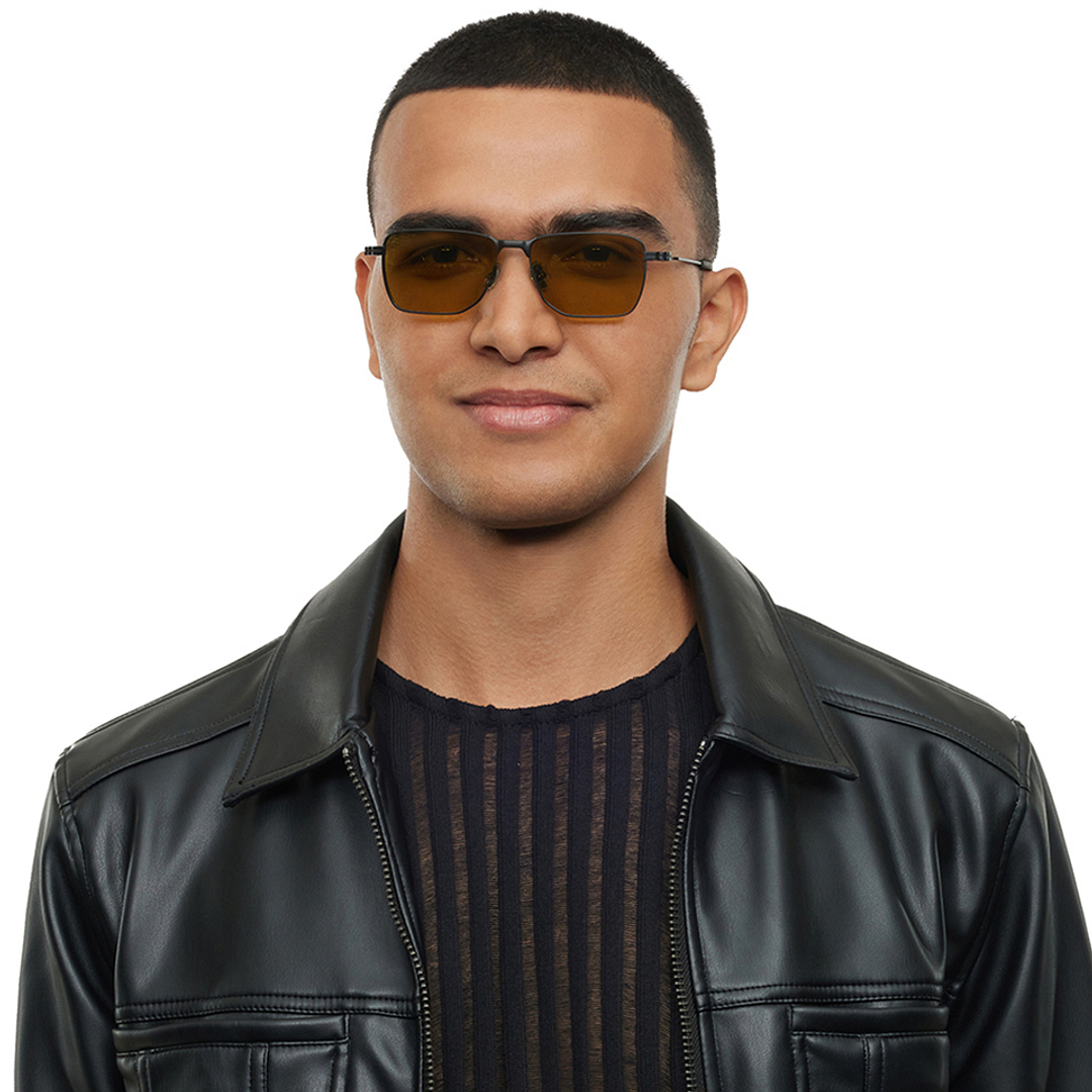 Lenskart STUDIO Black Full Rim Geometric left side