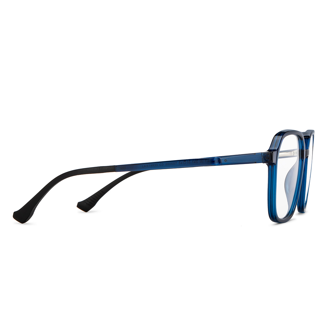 Lenskart Air Online Sky Blue Full Rim Aviator right side