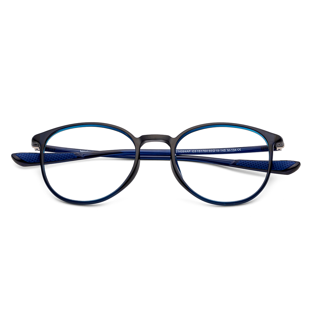 Lenskart Air Online Black Full Rim Round left side