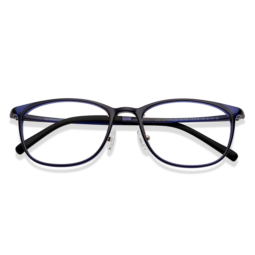 Lenskart Air Online Sky Blue Full Rim Rectangle left side