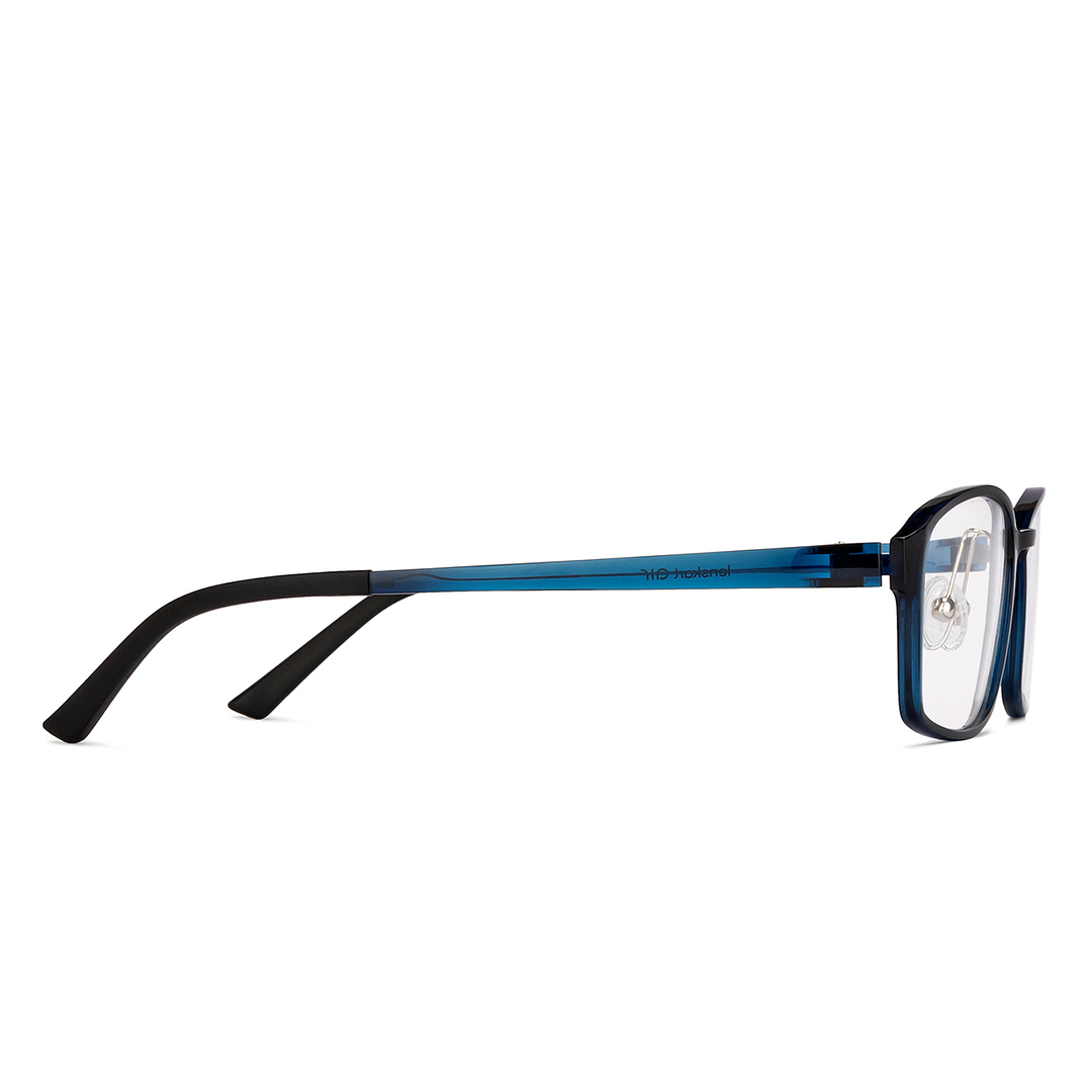 Lenskart Air Online Sky Blue Full Rim Rectangle left side