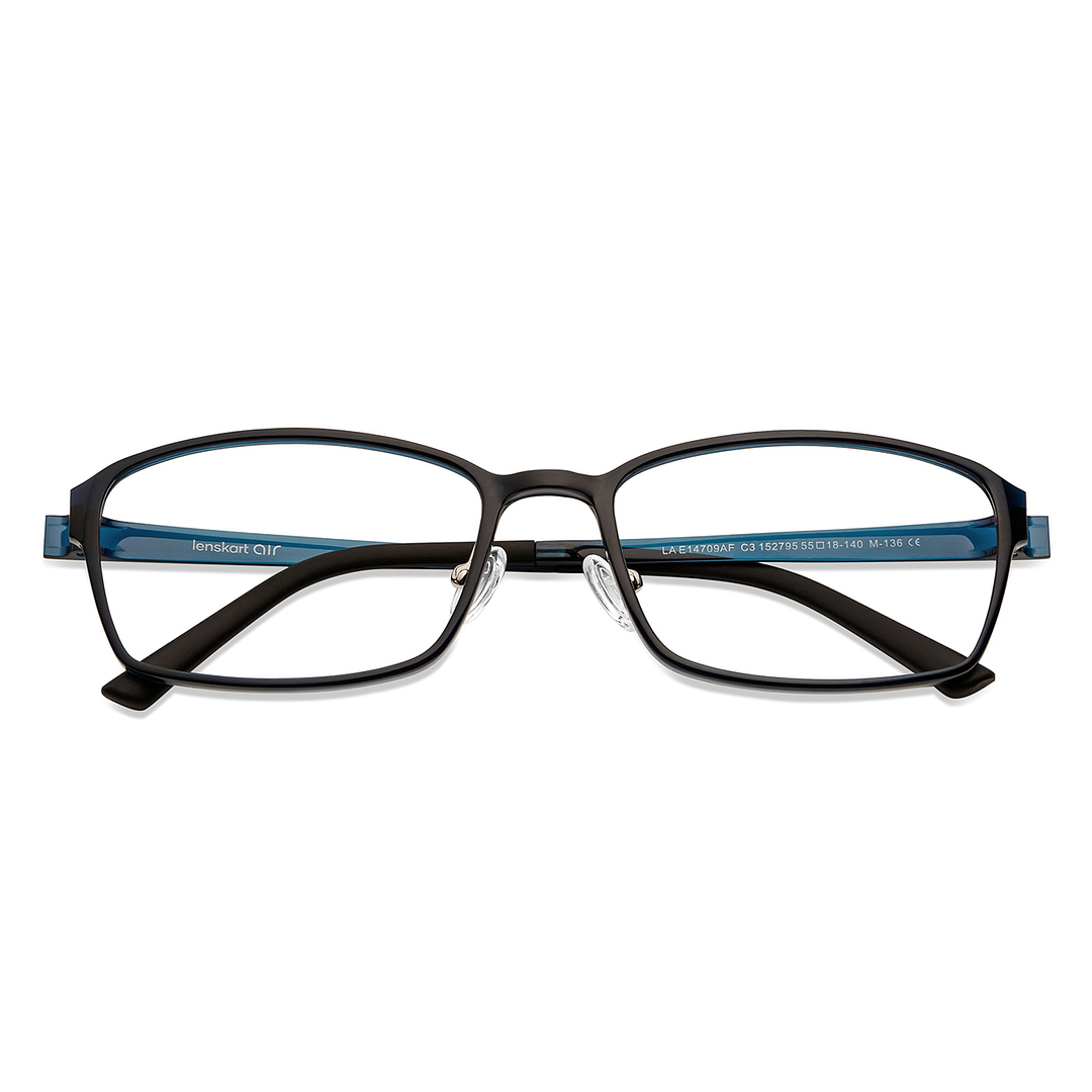 Lenskart Air Online Sky Blue Full Rim Rectangle left side