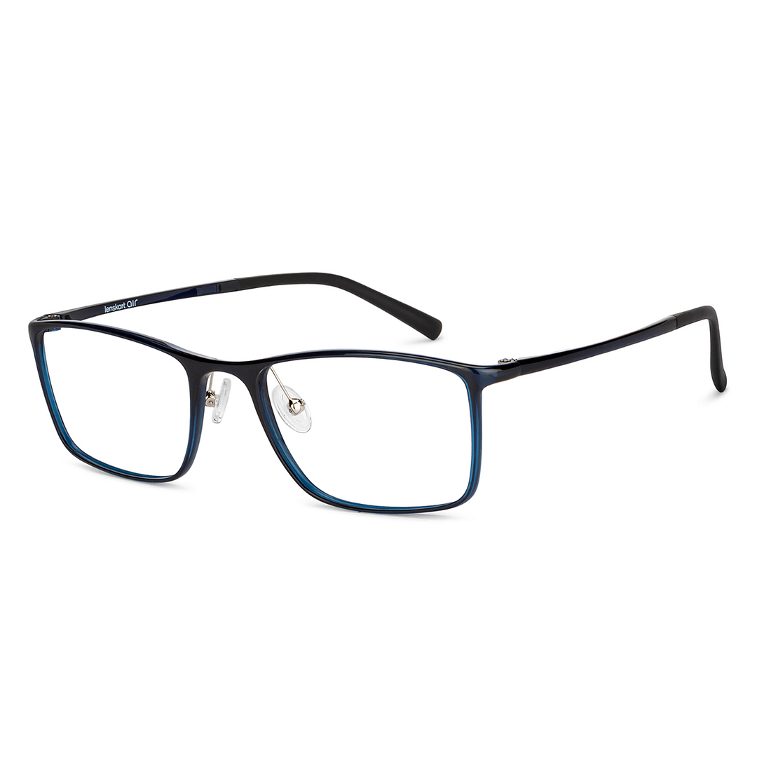 Lenskart Air Online Sky Blue Full Rim Rectangle left side