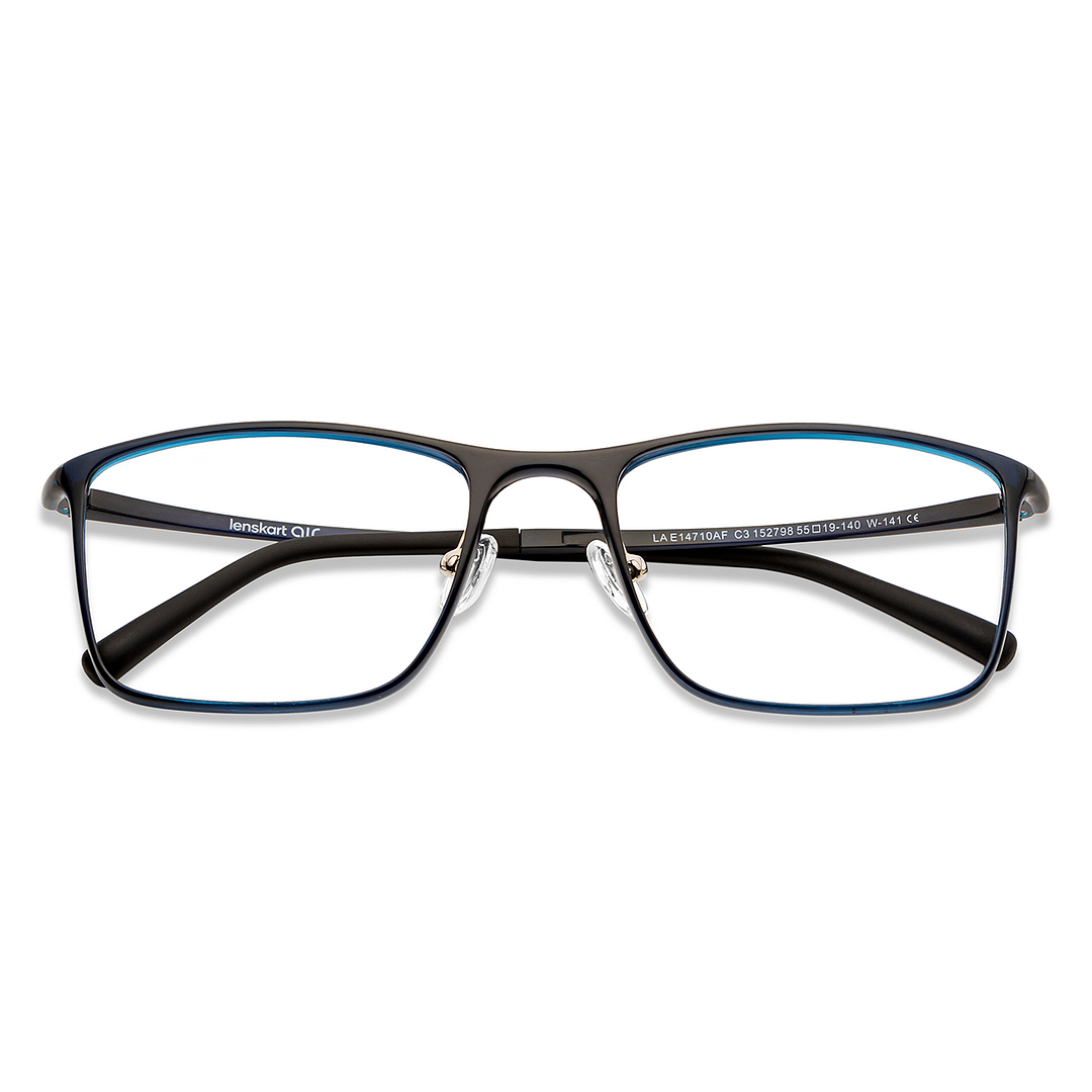 Lenskart Air Online Sky Blue Full Rim Rectangle left side